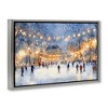 Stupell Industries Ice Skating Under The Lights Floating Frame Canvas Art - 2 of 4