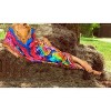 LA LEELA Women Dailywear Loungewear Maxi Plus Size Kaftan Ethnic Casual Long Slit Dress Caftan Dresses for Women One Size Multi,Abstract - 2 of 4