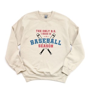 Simply Sage Market Women's Graphic Sweatshirt Baseball Season Bats - 1 of 4