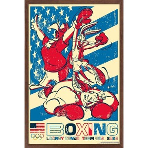 Trends International Looney Tunes x Team USA - Boxing Framed Wall Poster Prints - 1 of 4