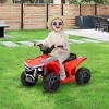 TopComfy Baby Walkers Kids ATV Quad, Ride On Toy, Rechargeable Battery, 4 Wheeler for Toddlers, Energetic, Red, 26.8"*15.4"*12.6" - 2 of 4