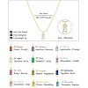 Diamond Necklaces for Women 14K Gold Plated Birthstone Necklace - 2 of 4