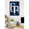 Trends International MLB Tampa Bay Rays - Logo 25 Framed Wall Poster Prints - 2 of 4