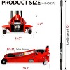 Hydraulic Floor Jack Dual Pump, Quickly Lifting Low Service Jack, for Cars, Trucks - 3 of 4