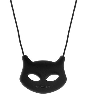 Chewigem Chewable Cat Pendant, Black - 1 of 4