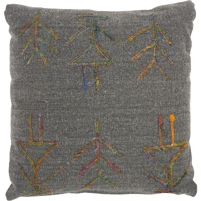 Life Styles GT649 Charcoal 18" x 18"