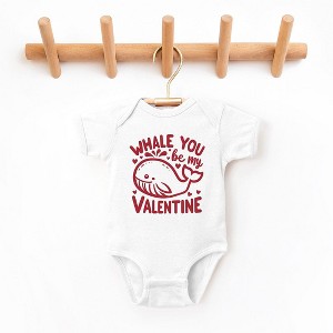 The Juniper Shop Valentines Whale Baby Bodysuit - 1 of 3