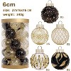 25 Pcs Christmas Ball Ornaments, 2.36 Inch Shatterproof Clear Xmas Tree Decorations for Christmas Tree, Party, Wedding - 4 of 4