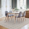 8x10 Living Room Rug Machine Washable Print Braided Large Area Rug Farmhouse Solid Carpet Non-Slip Non-Shedding Thin Indoor Floor Carpet for Office - 3 of 4