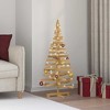 vidaXL Christmas Trees with Stand Brown 47.2" Solid pine wood - 2 of 4