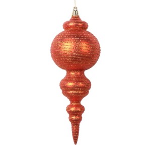 Vickerman 10" Matte with Glitter Finial Ornament - 1 of 1