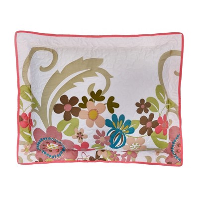 BrylaneHome Floral Jardin Quilt Bedding Collection