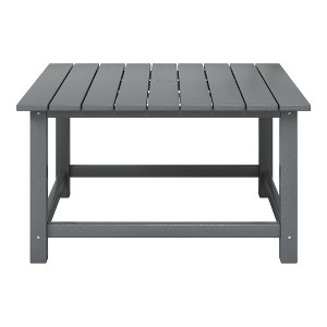 WestinTrends Malibu Low Outdoor HDPE Square Patio Coffee Table - 1 of 4