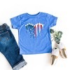 The Juniper Shop Patriotic Plane Heart Toddler Short Sleeve Tee - 3 of 4