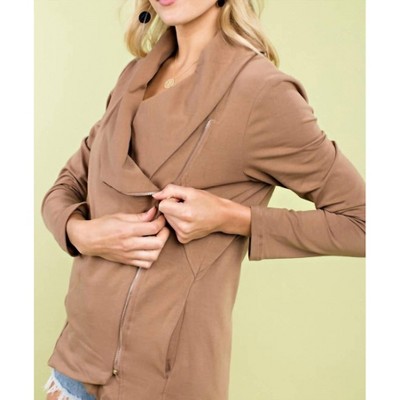 Women's Chic Side Zip Jacket - Mainstrip