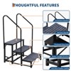 Portable RV Stairs with Handrail, Non-Slip RV Ladder with Rubber Mats for Travel Trailers, Campers, Hot Tubs, Porches & Poolside Use - 4 of 4