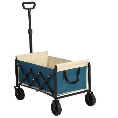 Grungis Lightweight Portable Wagon Cart,All-Terrain Shopping Cart with Wheels,Utility Cart for Camping,Shopping