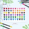 Ohuhu Markers for Adult Coloring Books No bleeding 60 Colors - Water-based Dual Tips Fineliner & Brush Drawing Pens Art Markers - Maui - Black - 2 of 4