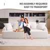 Fabric Full Sponge 4-Seater Combined Sofa with 4 Pillows and Deep Seat Comfort for Living Room - 2 of 4