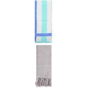 REGALWOVEN 2 Packs Cotton Absorbent Soft Decorative Bathroom Hand Towel for Kitchen - 1 of 4