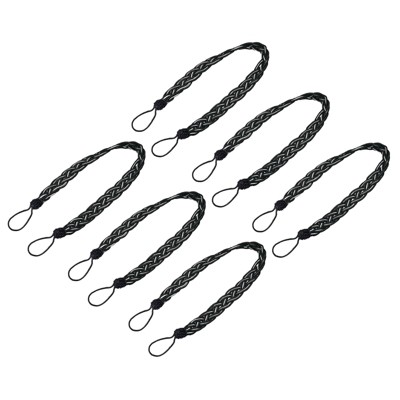 Unique Bargains Curtain Braided Drapery Holdback Holder Decorative Rope Tie Back