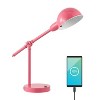20.25" Curtis Vintage Industrial Iron Adjustable Dome Shade Task Lamp with USB Charging Port (Includes LED Light Bulb) - JONATHAN Y - 3 of 4