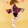 Mightly Girls Fair Trade Organic Cotton Sleeveless Twirl Dress, Navy Poppy - 3 of 3