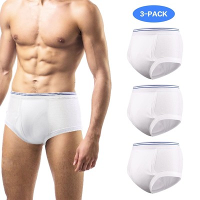 CARER 3pk Incontinence Underwear for Men Washable Men's Urinary Incontinence Briefs - Medium Absorbency
