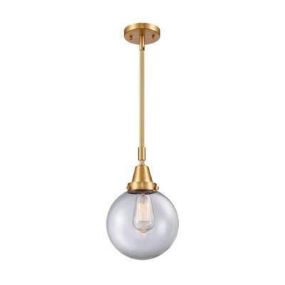 Beacon - 1 Light Stem Hung Mini Pendant In Industrial Style-12.63 Inches Tall and 8 Inches Wide