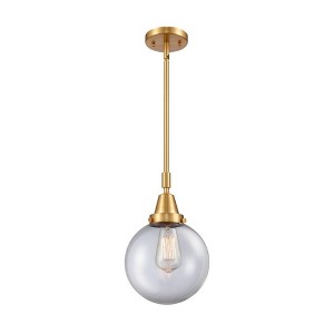 Beacon - 1 Light Stem Hung Mini Pendant In Industrial Style-12.63 Inches Tall and 8 Inches Wide - 1 of 1