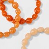 Beaded Stretch Bracelet Set 3pc - A New Day™ Peach/Coral - 4 of 4
