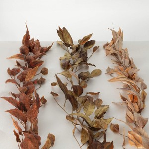 60"L Sullivans Artificial Fall Eucalyptus Garland Set of 3, Multicolor - 1 of 3