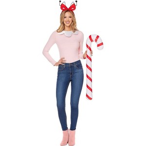 Dr. Seuss Women's Cindy Lou Who Halloween Costume Accessories 3pc - Pink One Size - 1 of 1