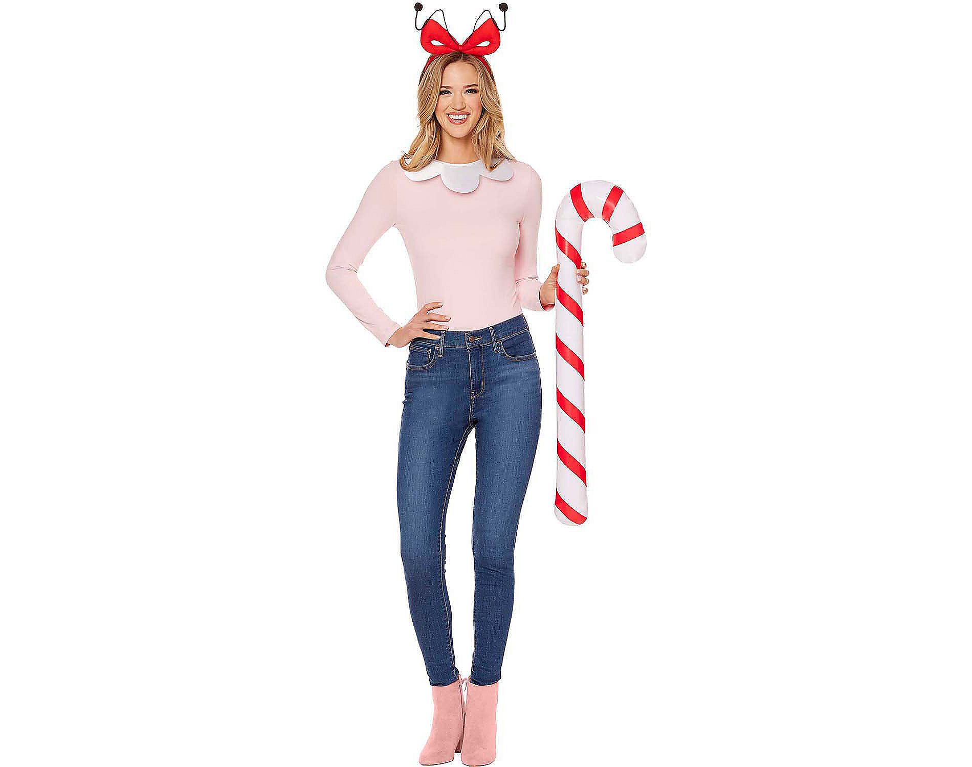 Dr. Seuss Women's Cindy Lou Who Halloween Costume Accessories 3pc - Pink One Size