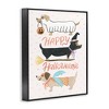 Stupell Industries Happy Halloweenie Festive Dogs Wearing Cute Costumes Framed Giclee Art - 2 of 4