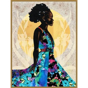 Amanti Art Her Flow by Alonzo Saunders Framed Canvas Wall Art - 1 of 4