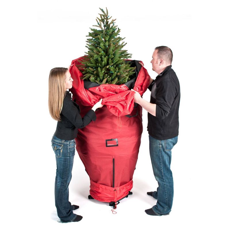 TreeKeeper 7.5&#39; Santa&#39;s Bags Upright Tree Storage Bag, 3 of 10