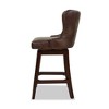 Jennifer Taylor Home Holmes 27" Tufted High-Back 360 Swivel Counter-Height Barstool - image 3 of 4