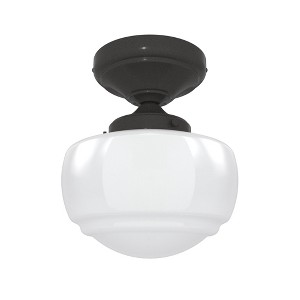 Hunter Fans Saddle Creek 1 - Light Flush Mount in  Noble Bronze - 1 of 1