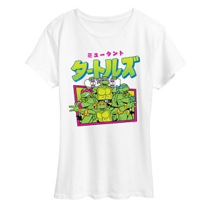 Women's - Teenage Mutant Ninja Turtles - Kanji Short Sleeve Graphic T-Shirt - 1 of 4