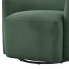Swivel Polyester/Nylon Fabric Barrel Chair with Pocket Coil Seat and 360-Degree Swivel for Living Room - 4 of 4