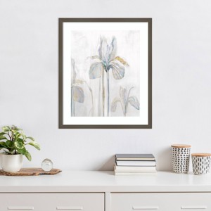 Amanti Art Ella Iris by Maya Woods Wood Framed Wall Art Print - 1 of 4