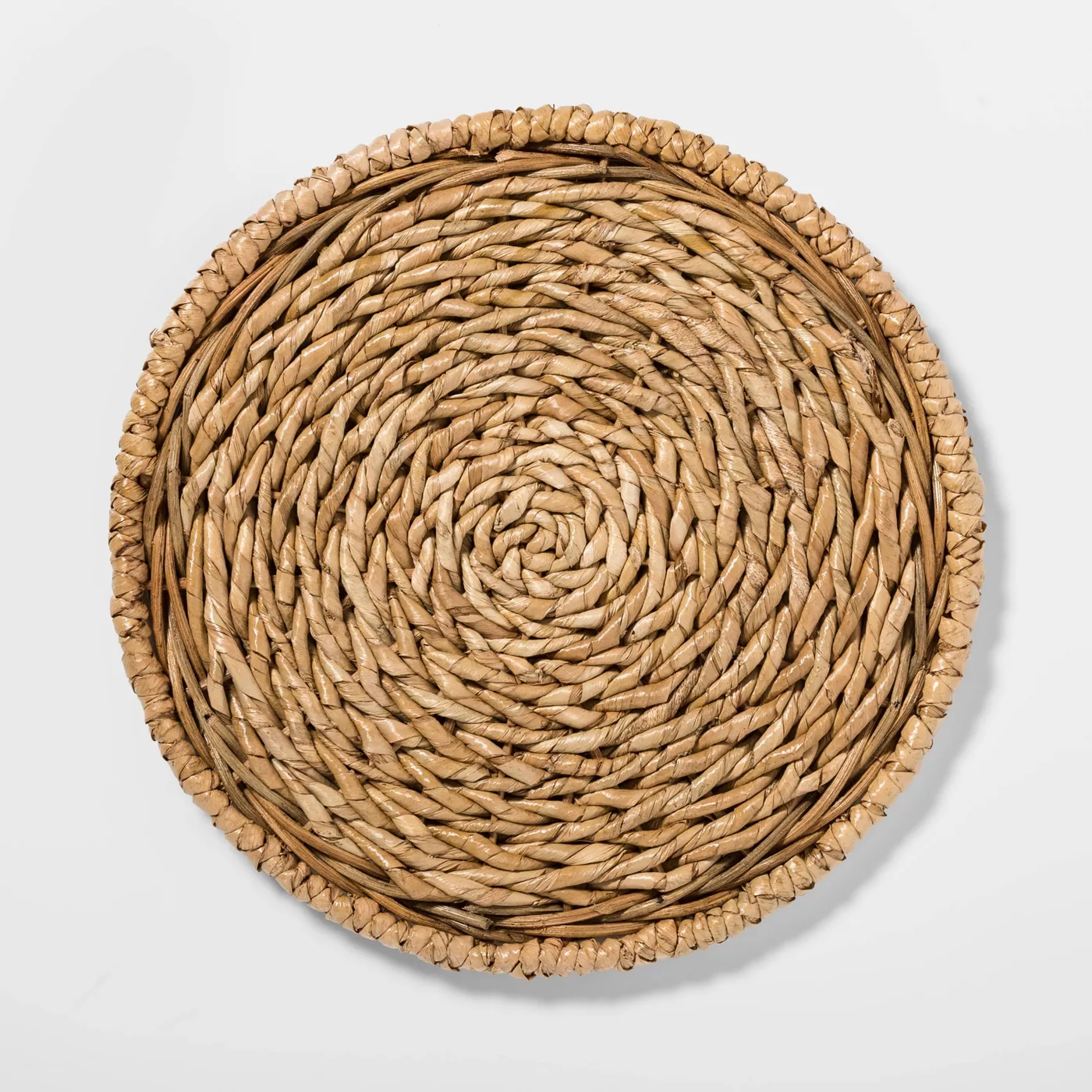 13" Seagrass Decorative Charger Beige - Threshold™ - 
 How to decorate your boho style living room.