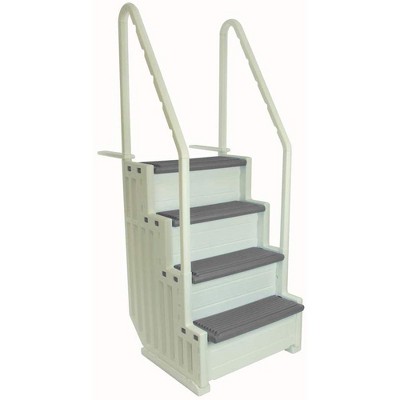 Confer Step-1 Heavy-Duty Above Ground Swimming Pool Ladder Stair Entry System