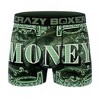 Mens Crazy Boxers Money Dollar Signs Boxer Briefs in Benjamins Stack Box - 2 of 4
