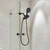 Cobbe Wall Mounted Dual Handle Shower Set with 7 Settings ABS Dual Head 2-in-1 Hand Shower and 59-Inch Hose Matte Black - 3 of 4