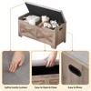 23.6"L Storage Chest with Lift-Top & 2 Safety Hinges, Sturdy Entryway Storage Bench, Multi-Functional Shoe Bench - 3 of 4