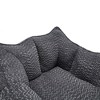 47" Single Bean Bag Chair, Comfy Fireside Chair with Foam Filler, Floor Sofa Chair with Armrest,  Accent Lounge Chair for Living Room Bedroom - 4 of 4