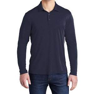 Mafoose Men's Posi-UV Pro Long Sleeve Polo Shirt - 1 of 4