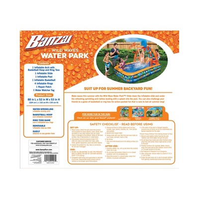 Wild Waves Inflatable Water Park with Slide and Games